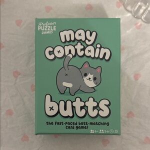 May Contain Butts Card Game - Mint Green Box